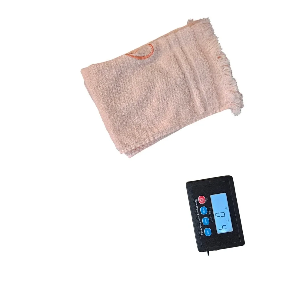 Vtg Cannon Peach Pink Cotton‎ Monogram Letter O Fringe Fingertip Towels Set of 2